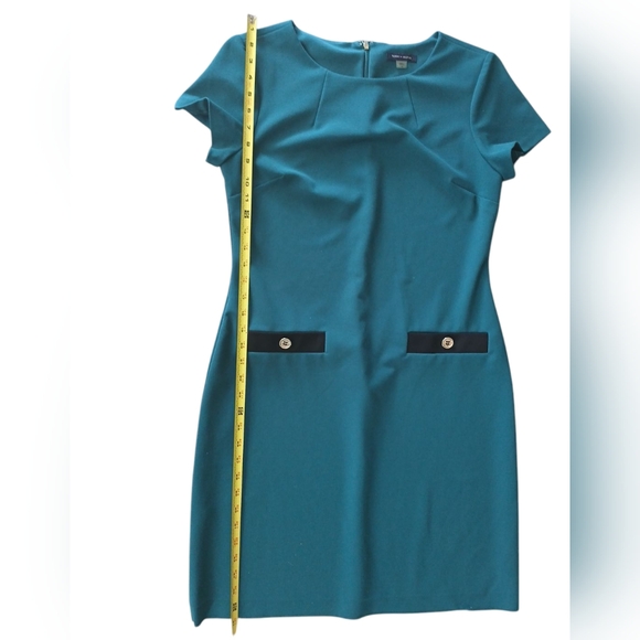 Tommy Hilfiger Blue Embellished Sheath Dress Size 10 - Picture 5 of 8